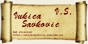 Vukica Savković vizit kartica